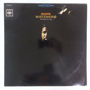 11186449;【国内盤/CBS/ペラジャケ】Thelonious Monk / Misterioso