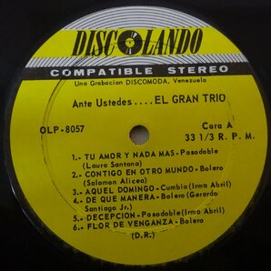 10024964;【US盤/LATIN】El Gran Trio / Ante Ustedes...の画像3