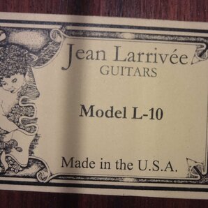 Q10596【発送可!オリジナルハードケース付!】Larrivee ラリヴィー L 10 Angel アコースティックギターの画像2