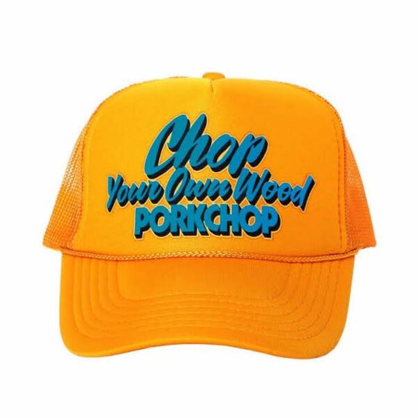 PORKCHOP メッシュキャップ　CHOP YOUR OWN WOOD CAP ゴールド　未使用　OTTO