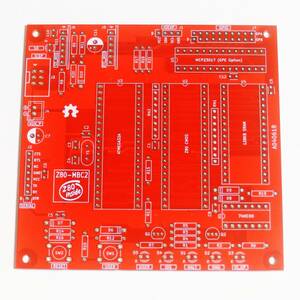 Z80-MBC2 製作用 プリント基板 赤色 Z80 マイコンボード 自作 電子工作 CPU CP/M ザイログ 東芝 SHARP NEC ATMEGA32 FUZIX eb1o8