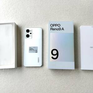 送料無料 OPPO Reno9 A 本体 新品未使用品 ムーンホワイト ワイモバイル版 一括購入残債なし 開封済み電源確認のみの画像2