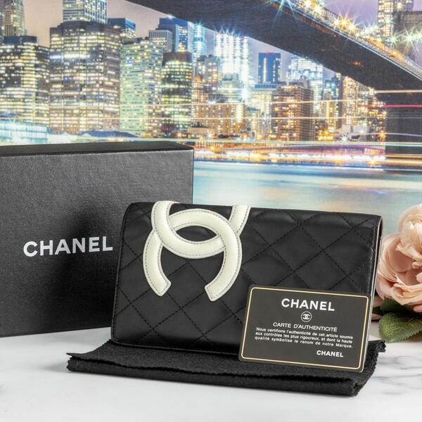 CHANEL シャネル カンボンライン 二つ折り 長財布 デカココ ②