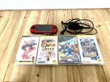 PSP 3000 美品SONY ゲー厶機 ソニー プレイステーションポータブル ブラック レッドブラック_画像2