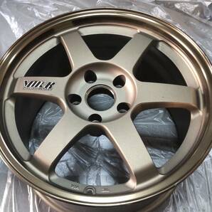 RAYS VOLK RACING TE37 17 9.5J 114.3 +40 ブロンズ 2本 (値下げ再出品)の画像3