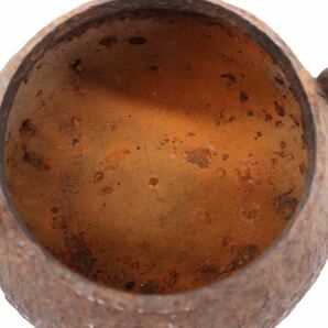 光玉堂 造 鉄瓶 銅蓋 在銘 煎茶道具 湯沸 急須 時代物 の画像6