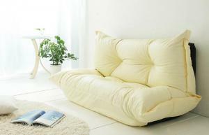 mo... couch sofa BAUM imitation leather leather 2P ivory 