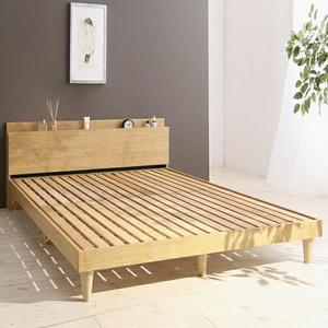  сборка установка есть полки * розетка имеется дизайн кровать с решетчатым основанием Camillekami-yu кроватная рама только двойной натуральный 