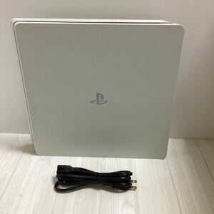 美品　ソニー PlayStation 4グレイシャー ホワイト CUH-2100B 本体、電源コードのみ 