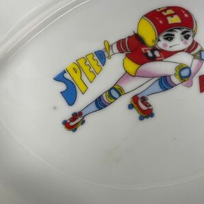 昭和レトロ 子供用 陶器食器皿 5枚組の画像6