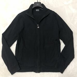 エンポリオアルマーニ【抜群の存在感】EMPORIO ARMANI EA7 トラックジャケット ブルゾン ジップアップ 黒 ブラック L〜XL メンズの画像2