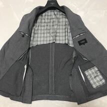 バーバリーブラックレーベル BURBERRY BLACK LABEL テーラードジャケット アンコンジャケット ブレザー ノバチェック グレー M位_画像3