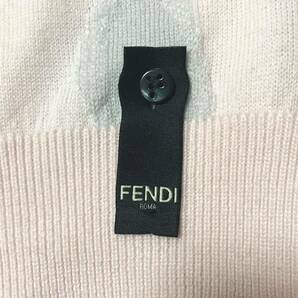 タグ付き！ フェンディ【近年モデル】FENDI ニット セーター トップス ズッカ 柄 ロゴ メンズ マルチカラー サイズ52（XL位）の画像6