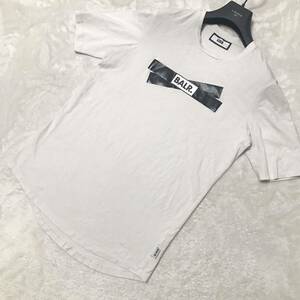  [春夏][人気] BALR. ボーラー ホワイト 綿 ロゴプリント Tシャツ 半袖シャツ トップス メンズ L