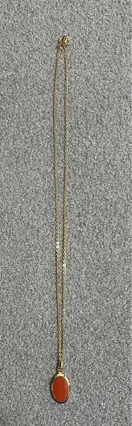 ネックレス アクセサリー　ゴールド　オレンジ　チェーン　長さ　約　38cm