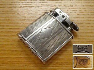 v flower v Vintage RONSON Ronson original silver made STERLING Holland carving oil lighter 59 [ inspection S.T.DUPONT Dupont Dunhill 