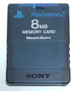 PS2用 メモリーカード 8MB ミッドナイトブルー 純正品 中古品