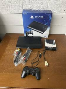 *SONY Sony PlayStation3 PlayStation 3 body box attaching CECH-4300C charcoal black controller PS3 * operation not yet verification present condition goods 