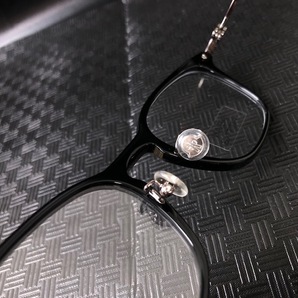 定価5万LEON眼鏡レオンBegin掲載モデル黒メタルコンビフレームMen'sEXアジアンフィットSafariサングラス/メガネ/モンクレール ルネットの画像4