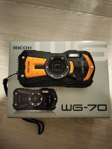 リコー WG-70 デジタルカメラ 防水 オレンジ RICOH 防塵