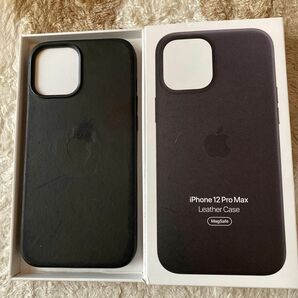 MagSafe対応iPhone 12 Pro Maxレザーケース - ブラック