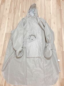  raincoat gray 5XL poncho going to school commuting 