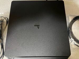 * beautiful goods * 1 jpy PS4 PlayStation4 CUH-2200A BO1 the first period ./ operation verification ending use period fewer thin type 500GB actual work goods accessory attaching jet black 