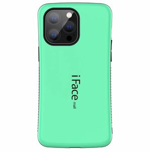 iFace mall ケース iPhone12mini カバー　ワイヤレス充電　ミント