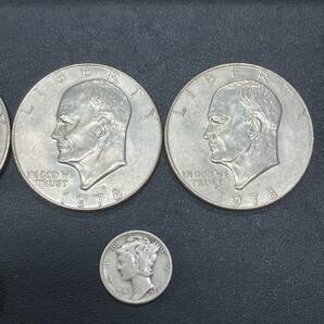 #2191 リバティ アイゼンハワー 1ドル 1978年1977年 5枚 ハーフダラー 50セント 1776・1979年 硬貨 ケネディ1枚 1ダイム硬貨 1枚の画像3