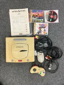 #3547セガサターン HST-3220 本体 コントローラー ケーブル(電源以外)付属 SEGA SATURN 動作未確認　サクラ大戦2　SONIC　R　DAYTONA　USA