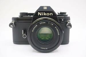 Nikon EM AI-S NIKKOR 50mm F1.8 ニコン MF一眼レフ フィルムカメラ 標準単焦点レンズ セット 032201