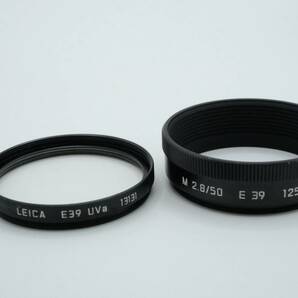 Leica ELMAR-M ライカ エルマー 50mm f2.8 レンズフード レンズフィルター付き 12550 13131 美品の画像9