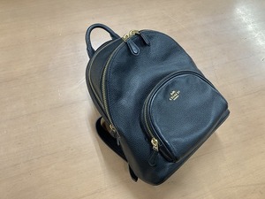 コーチ COACH リュックサック 997 - レザー 黒 美品 バッグ（M6872）
