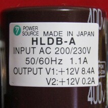 PE03 ETA スイッチング電源【HLDB-A】AC200/230V→DC12V 8.4+0.2A 100W 新品 国産_画像3