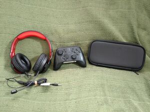 ゲーミングヘッドセット スタンダード ワイヤレスホリパッド for Nintendo Switch プロコン ヘッドセット ケース