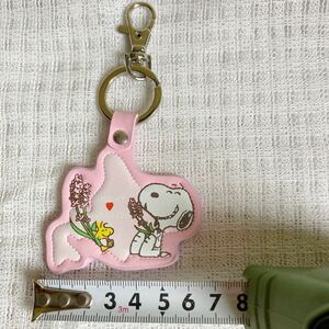  Snoopy key holder Hokkaido pink beautiful goods!