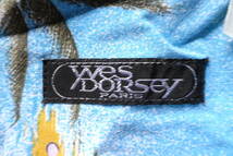 yves Dorsey/アロハシャツ/オープンカラーシャツ/半袖/ハワイアン/ビスコース素材/フルーツ柄/ヤシの木柄/水色(4/24R)_画像3
