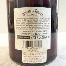 【古酒】【バーボン】【未開栓】【オールドボトル】バーボンバレー24年 1974-1999 BOURBON VALLEY 24yo【終売品】【限定品】【BOURBON】_画像4