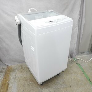 〇 NITORI ニトリ NTR60 全自動洗濯機 ガラストップ ホワイト 6kg 2019年製 〇中古〇の画像1