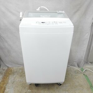 〇 NITORI ニトリ NTR60 全自動洗濯機 ガラストップ ホワイト 6kg 2019年製 〇中古〇の画像2