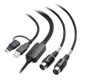 新品未開封 Cable Matters MIDI ケーブル 2m MIDI USB C 変換ケーブル ブラック／YJ240318005