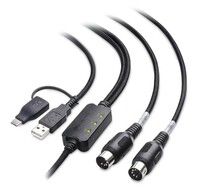 新品未開封 Cable Matters MIDI ケーブル 2m MIDI USB C 変換ケーブル ブラック／YJ240318005_画像1