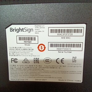 BrightSign HD1023【通電確認済】no.32の画像6