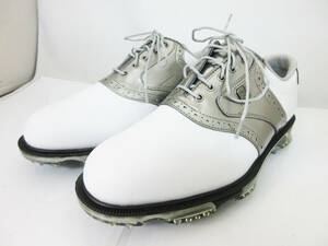 F9752[ golf shoes ] foot Joy sneakers spike *53571J*FJ Foot Joy DryJoys Tour* Golf shoes *25.5cm W* unused *