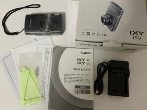 ★動作品★ Canon IXY 150 グレー 元箱 バッテリ チャージャ 取説付