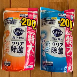 キュキュット　食洗機用　つめかえ用　特大サイズ　約200回分×２袋　