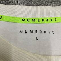 NUMERALS ヌメラルズ Tシャツ 半袖カットソー サイズL ホワイト 白 メンズ トップス 最落なし （Q18）_画像6