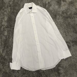 Maker's Shirt Kamakura 鎌倉シャツ ドレスシャツ 長袖シャツ ホリゾンタルカラー サイズ40 ホワイト 白 メンズ トップス 最落なし （R18）