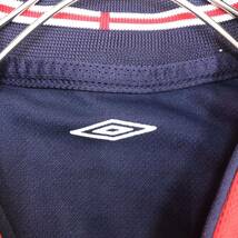 UMBRO アンブロ ゲームシャツ イングランド代表 England サイズL相当 Vネック 半袖Tシャツ レッド 赤 メンズ トップス 最落なし （S18）_画像6