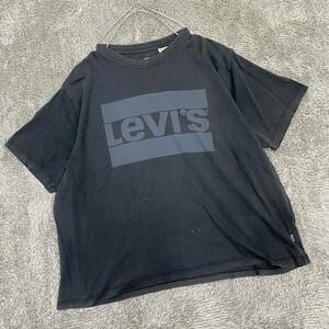 Levi's リーバイス Tシャツ 半袖カットソー サイズS ブラック 黒 レディース トップス 最落なし （T18）